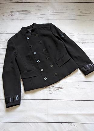 Черный фирменный пиджак от marc aurel1 фото
