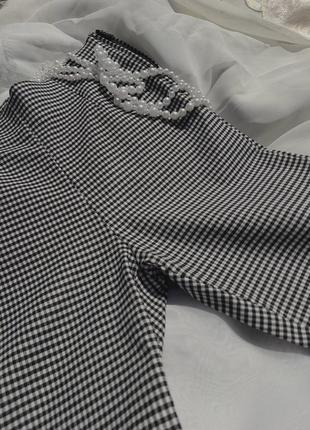 Брюки zara. брюки zara. одежда zara. брюки в клетку. качественные брюки. черно-белые брюки. брюки в школу. школьные вещи 7