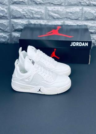 Jordan aura 4 кроссовки белые размеры 35-45