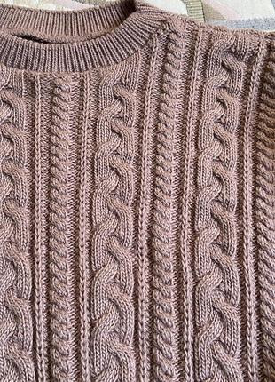 Укороченый вязанный свитер2 фото