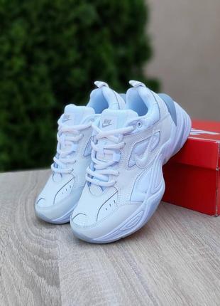 Женские кроссовки nike m2k tekno white grey