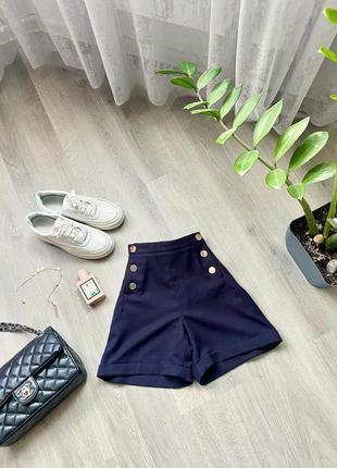 💙темно-синие шорты от h&m💙