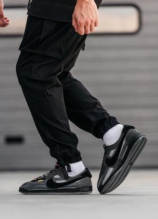 Мужские кроссовки nike cortez x union l.a. black grey2 фото