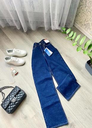 🌙 темно-синие плотные джинсы палаццо от бренда sinsay🌙1 фото