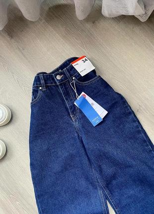 🌙 темно-синие плотные джинсы палаццо от бренда sinsay🌙3 фото