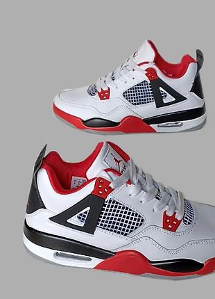 Кроссовки подростковые nike air jordan 4 retro.найк джордан 4 весна. лето. осень