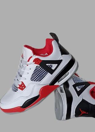 Кроссовки подростковые nike air jordan 4 retro.найк джордан 4 весна. лето. осень2 фото