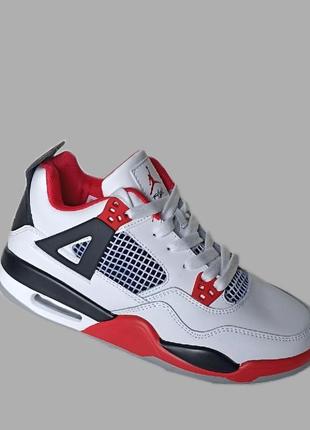 Кроссовки подростковые nike air jordan 4 retro.найк джордан 4 весна. лето. осень3 фото