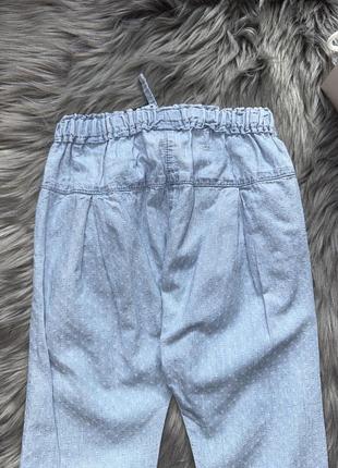 Стильные легкие хлопковые брюки ни лето для девушки 2-3р next5 фото