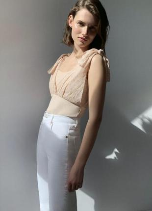 Майка вязаная корсетного типа zara