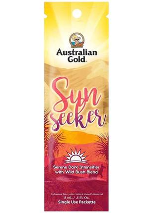 Крем для засмаги у солярії australian gold sun seeker serene dark intensifier