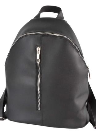 Женский рюкзак кожзам украина 786 черный мат1 фото