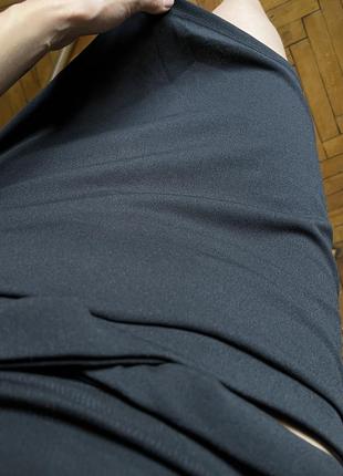 Юбка базовая мини черная юбка с вырезами3 фото