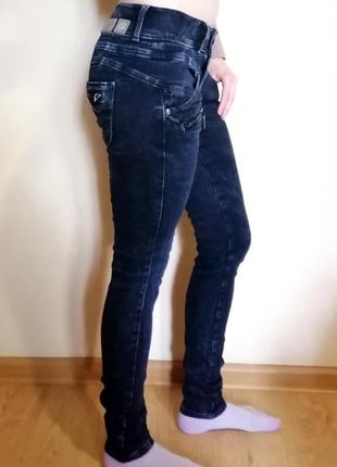 Джинсы, женские джинсы, синие джинсы, джинсы с потертостями4 фото