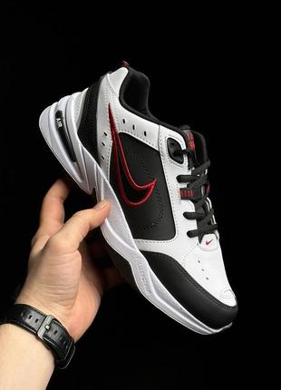 Кроссовки nike air monarch black red