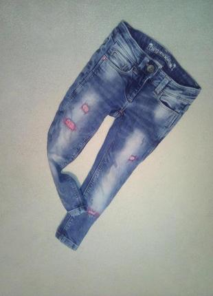 Джинси скінні на модняшку 104 см зріст