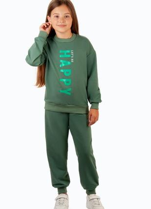 🌈5 цветов🌈спортивний костюм зелений, спортивный костюм зеленый, спортивний костюм для дівчинки, спортивный костюм детский
