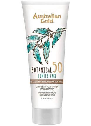 Сонцезахисний крем для обличчя з тонуючим ефектом australian gold botanical