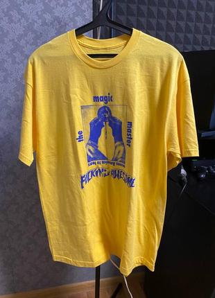 Футболка fucking awesome the magic master yellow