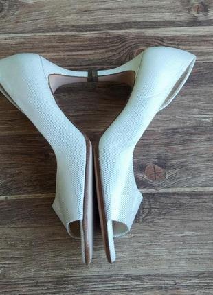 Туфли с открытым носком peter kaiser. размер 37,5. кожа.8 фото