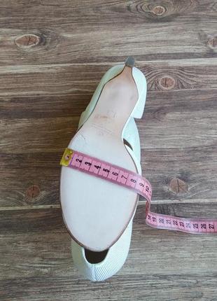 Туфли с открытым носком peter kaiser. размер 37,5. кожа.9 фото