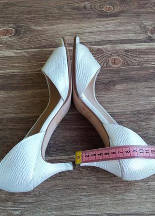 Туфли с открытым носком peter kaiser. размер 37,5. кожа.7 фото