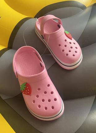 Сабо крокси рожеві для дівчинки