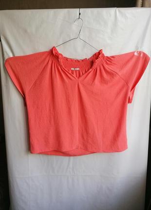 Морковная блузка tu супер батал большой размер (к111)