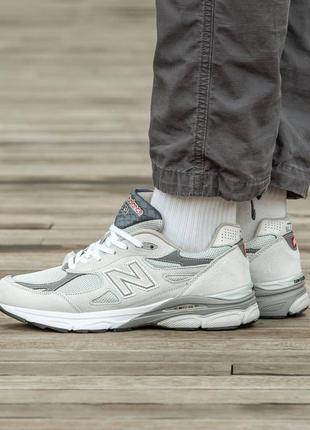 Кроссовки new balance 990 v3 white\grey