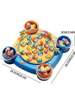 Дитяча іграшкова музична інерційна магнітна риболовля3 фото
