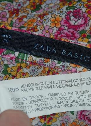 Блуза принтована бренду zara 
/100%бавовна/4 фото