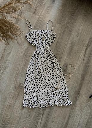 Missguided платье, платье в принт долматинец, коровка