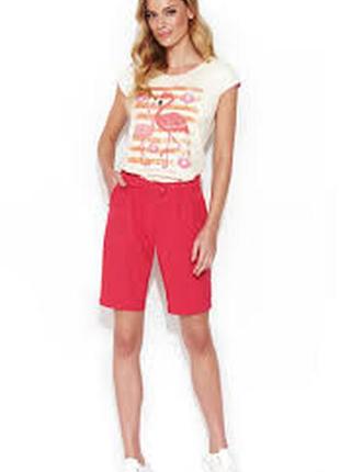 Яркиечневые шорты-бермуды