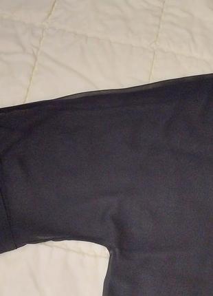 Модная шифоновая лёгкая широкая обьёмная прямая оверсайз блузка zara9 фото