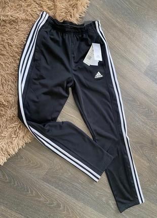 Adidas trico zip men's tricot  track training pants ce9963 black/white1 фото