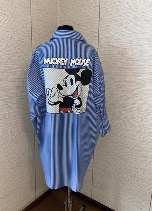 Трендова сукня плаття сорочка смужка primark mickey mouse6 фото