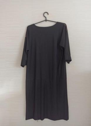 🌹🌹pixola стильное женское платье туника черное с отделкой 48-50 польша 🌹🌹3 фото