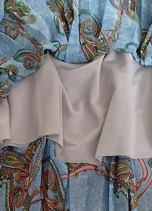 🌹🌹плиссированная женская юбка  разноцветная верх шнуровка плиссе 48🌹🌹6 фото