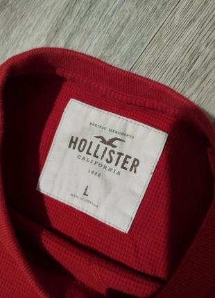 Мужская кофта / свитшот / hollister / красный коттоновый свитер / мужская одежда / лёгкий свитер /3 фото