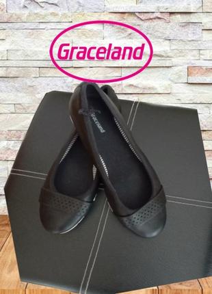 👟🐾graceland красивые удобные женские балетки черные 38👟🐾