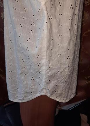Женская блузка с прошвой, размер 46/485 фото