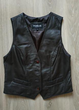 Жилетка женская torus leather 12, размер s или m, состояние отличное