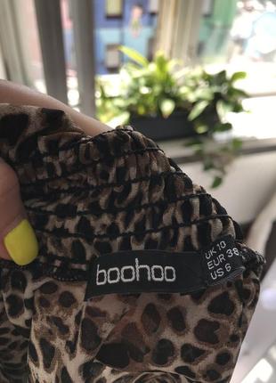 Прозора блуза топ кофта в леопардовий принт від boohoo4 фото