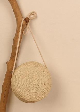 Сумка сумочка плетена літня весняна молочна пісочна стильна модна нова