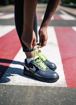 Женские кроссовки nike air force 1 vandalized iridescent black green / smb4 фото