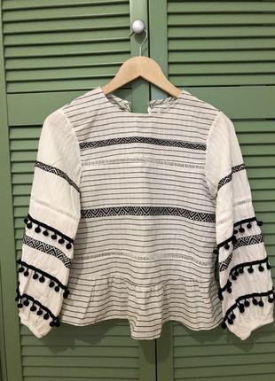 Блузка zara bohemian
