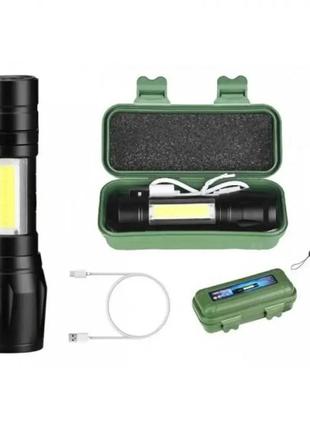 Ліхтар ручний акумуляторний police 511-xpe+cob3 фото