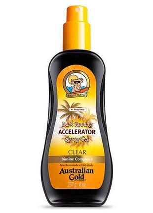 Спрей-гель для прискорення засмаги australian gold dark tanning accelerator