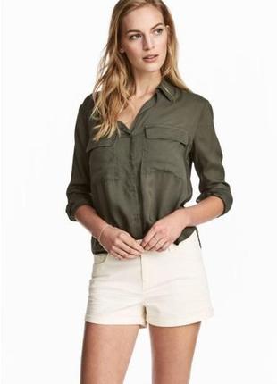 Жіночі літні шорти твілові h&m бавовна