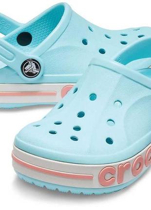 Крокси crocs сабо classic crocband bayaband ice blue